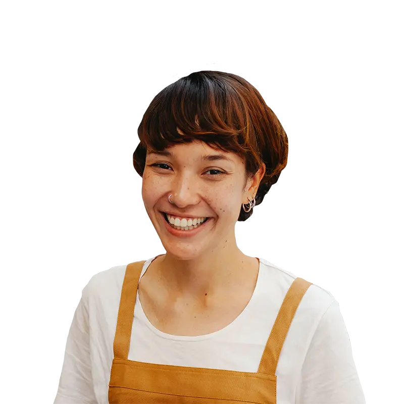woman smiling